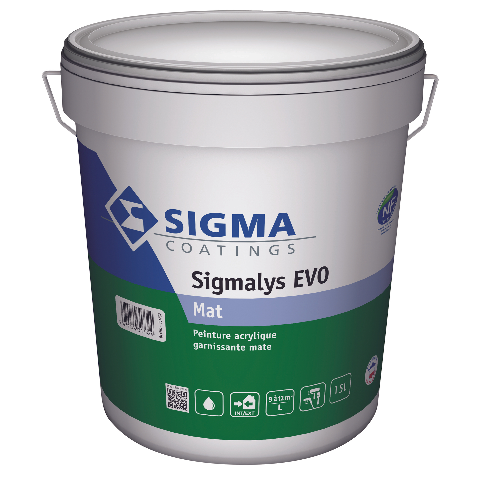 Sigmalys Evo Mat 1Litres Laplace Peinture